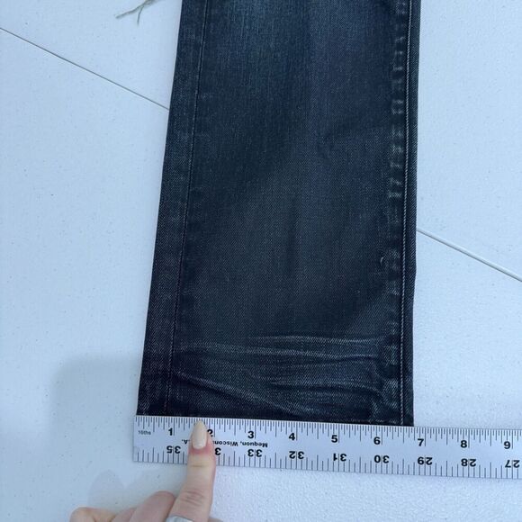 AYR Womens Jeans 28 Blue Slouchy Distressed Knee Straight Y2K 90s Grunge Denim - Picture 9 of 15